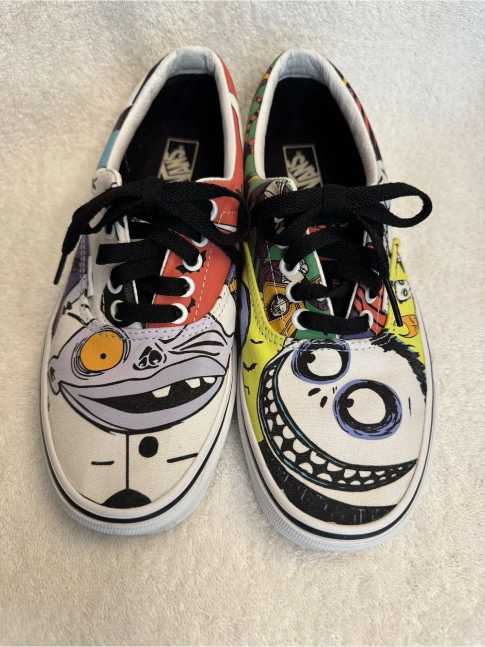 Disney Vans Era Nightmare Before Christmas Halloween Town Mens 7.5 Womens 9 MINT